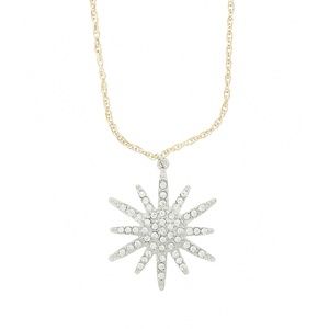 ANN TAYLOR LOFT SNOWFLAKE PENDANT NECKLACE